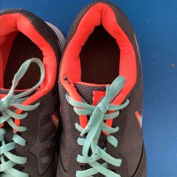 Nike Womens Downshifter Grey Blue Running Shoes - Picture 4 of 10